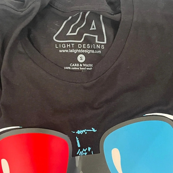 LED T Shirt Sound Activated Glow Shirts Light up Equalizer Tiger Design Small - Picture 7 of 11